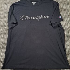Champion Men's Dark Tee with Logo 2XL